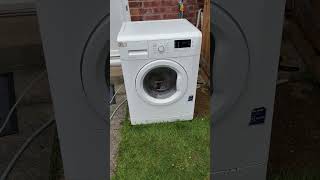 Beko WM74135 washing machine  Unbalanced service mode spin with no shocks [upl. by Prager737]