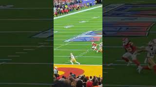 Brock Purdy draws late hit out of bounds flag on QB scramble in Super Bowl LVIII [upl. by Cantone720]