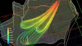 Groundwater Modeling Animation in EVS [upl. by Nnaharas]