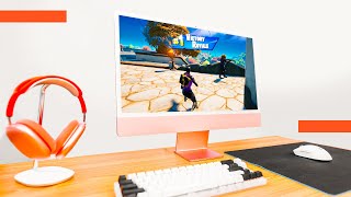 Gaming On The New 2021 M1 iMac  Is It Possible Fortnite CSGO Minecraft [upl. by Dewayne]