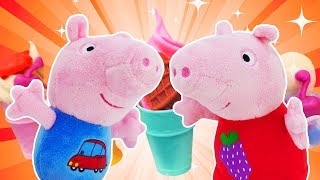 Peppa Wutz Spielzeuge  Peppas Abenteuer  4 Kinderfilme am Stück [upl. by Risley]