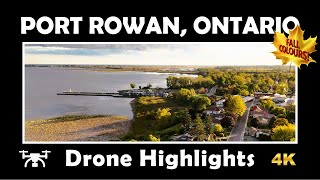 🍁 Fall Colours in Port Rowan in 4K  DJI Mini 4 Pro Highlights 🚁 [upl. by Joete638]