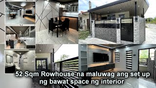 52 SQM AIMEE ROWHOUSE END LOT CORNER LUMINA HOMES NA PINALAKI ANG BAWAT INTERIOR SPACE AREA [upl. by Nezah]