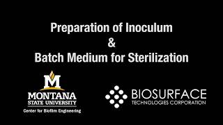 Chapter 11 Preparation of inoculum and batch media [upl. by Sihon219]