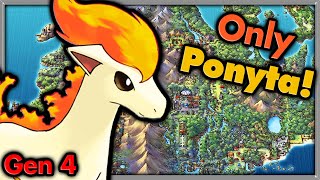 Can I Beat Pokemon Platinum with ONLY Ponyta 🔴 Pokemon Challenges ► NO ITEMS IN BATTLE [upl. by Baron]