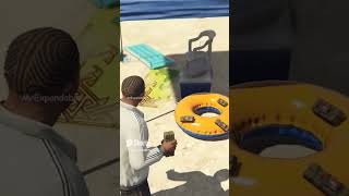 How to use Sticky Grenades in Beach balloon in GTA 5 Tamil shorts [upl. by Viole139]