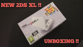 NEW NINTENDO 2DS XL WHITE  LAVENDER UNBOXING [upl. by Sasnak860]