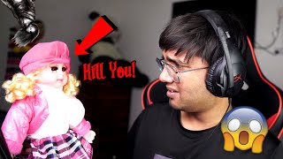 Talking to this CREEPY DOLL at 3 AM GONE WRONG 😱 She Replied [upl. by Nosredna]