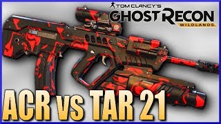 GHOST RECON WILDLANDS ACR vs TAR21 Bullet Drop Comparison [upl. by Hafeetal]