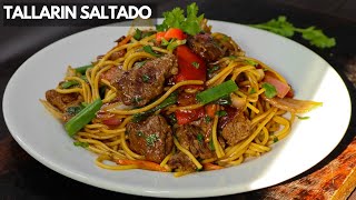 Así preparo mi Tallarin Saltado Peruano en un Toque  Cocina Fácil [upl. by Orgel]