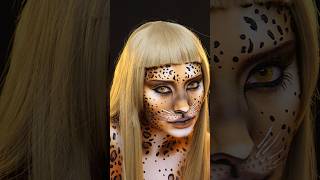 being late to a trend is a hobby atp 🤚🏻🐆 leopardmakeup creativemakeup makeuptransformation [upl. by Magnus]