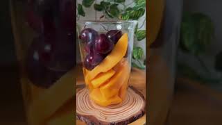 Mango cherry smoothie smoothie smoothierecipes quickrecipe trending mamushi viral [upl. by Chara]