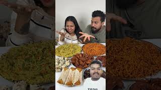 Bum ka Gola challenge Sagar vs Supriya onionbhaji foodcraze besanbarfi luvshuvteychickenkhurana [upl. by Eran]