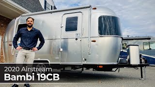 Walk Through Tour 2020 Airstream Bambi 19CB Travel Trailer [upl. by Holds]