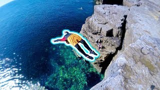 Cliff Jumping At Pulpit Rock  Portland Bill [upl. by Bullion]