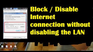 how to block internet connection for other users in a lan network  block internet in lan network [upl. by Gilford]