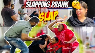 Slapping Wife In Front of Family😂 Slapping Prank😂 Misba and Mumma [upl. by Hubey]