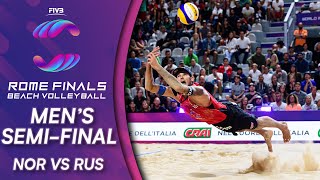 Mens SemiFinal NOR vs RUS  Beach Volleyball World Tour Finals Rome 2019 [upl. by Yrtneg]