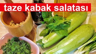 Taze Kabak SalatasıSağlıklıDiyetVeganKolayLezzetliEtsiz TariflerErken Emekliden [upl. by Yahiya]