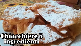 Bimby Chiacchiere 5 ingredienti super bollicine fragranti e leggere [upl. by Atinit]