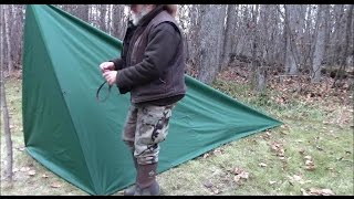 Make A Tent With Floor From A Tarp [upl. by Akeenahs34]