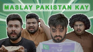 Maslay Pakistan Kay  Unique MicroFilms  Comedy Skit  UMF [upl. by Yhtimit467]