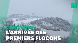 Les premières neiges de lhiver 2021 sont tombées [upl. by Aicela524]