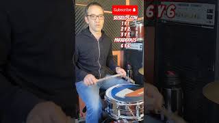 Ejercicio para BATERÍA SEISILLOS con diferentes DIGITACIONES drums clasesdebateria bateria [upl. by Chariot]