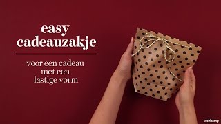 Wehkamp  How to easy cadeauzakje [upl. by Ihana]