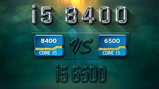 i5 8400 vs i5 6500 Benchmarks  Gaming Tests Review amp Comparison [upl. by Aremus]