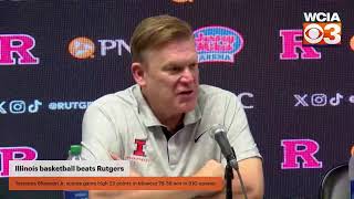 Illinois Basketball Postgame Press Conference after beating Rutgers [upl. by Aneeg421]