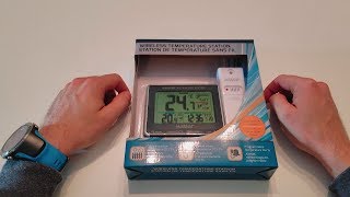 Unboxing La Crosse Technology Wireless Temperature Station CA85169 [upl. by Hadrian]