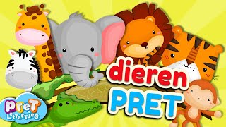 Pretlettertjes DierenPRET • Nr1 • Dierengeluiden • Tellen tot 10 [upl. by Enelrahc]