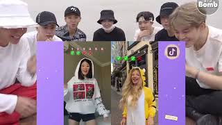 BTS REACTION Kika Kim vs Tiktokers [upl. by Darnoc]