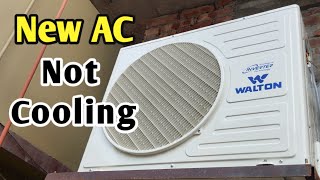 WALTON AC Cooling Problem  Split AC R32 Gas Charging [upl. by Yendahc]