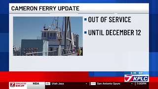 Cameron Ferry crossing closed until Dec 12 for repairs [upl. by Atinnod]