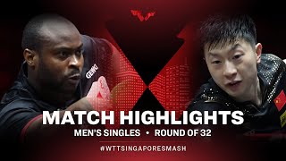 Quadri Aruna vs Ma Long  MS  Singapore Smash 2022 R32 [upl. by Thad913]