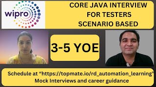 Wipro Java Interview Questions  Core Java Interview Questions [upl. by Rehpotsirhcnhoj]