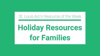 Holiday Resources for Families [upl. by Alwyn]