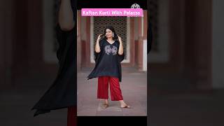 Kaftan dress with palazzo ytshorts viralvideo kaftandress [upl. by Ydnik]