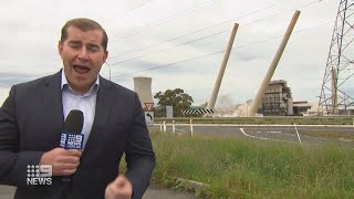 Nine News Sydney  quotWallerawang Power Station Demolitionquot Report  24112021 [upl. by Aizirtap]