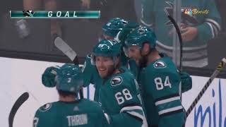 Filip Zadina Scores His Girst Goal with the Sharks  Sharks vs Golden Knights  October 12 2023 [upl. by Htehpaj921]