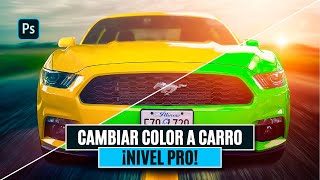 Como CAMBIAR los COLORES de un CARRO en PHOTOSHOP  Cambiar COLOR de VEHÍCULOAUTO  Tutorial [upl. by Furlong]