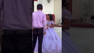 La quinceañera Lizbeth y sus chambelanes en el atrio de la iglesia de Pinotepa Nal Oax [upl. by Phares]