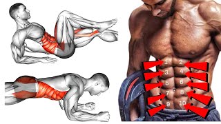 Best 10 ABS Workout at home without Equipment [upl. by Anrapa102]