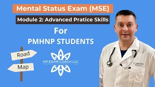 Mental Status Exam MSE for PMHNP Board Certification Preparation  M2 T1  NP EXAM COACH [upl. by Lamee]