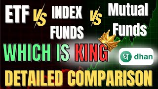 ETF vs Index Funds vs Mutual Funds Which is best Detailed Comparison  How To Invest [upl. by Rovner]