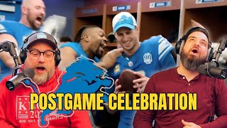 Lions Postgame Locker Room Reaction Wildcard Game [upl. by Ahseinet215]