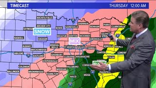 North Texas still under a winter storm warning as the coldest air of the season arrives [upl. by Ilak407]