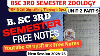 Cell signalling Through Gpcr 3rd semester zoology notes  3rd semester notes in hindi [upl. by Zaremski]